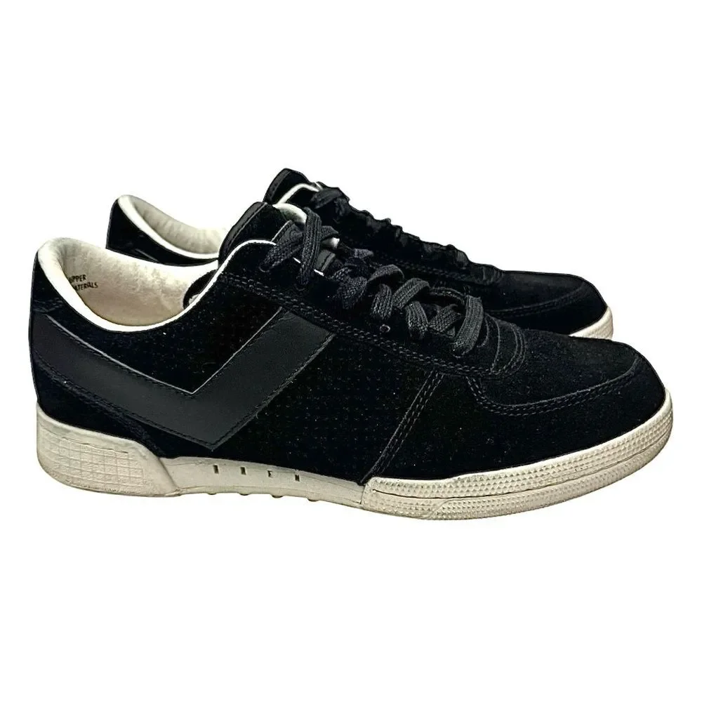PONY Mens Linebacker Lux Genuine Leather and Suede Lace Up Athletic Size 8